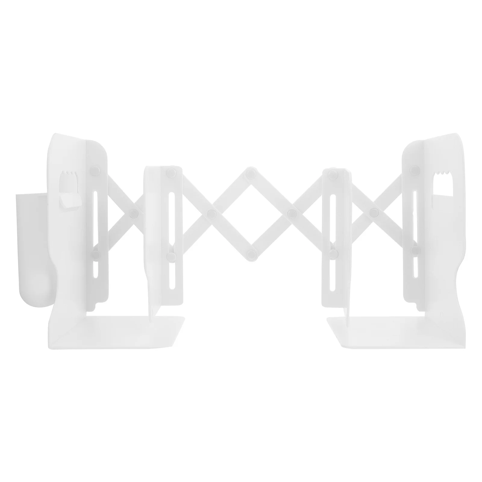 1Set Bookend Shelf Creative Space Saving Foldable Bookshelf for Office Home Classroom Library Stretching Desktop Book Storage