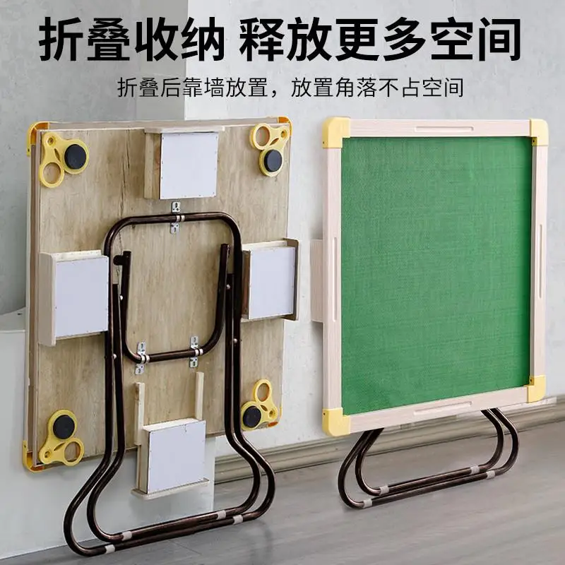 

Free shipping household solid wood folding mahjong table dual-purpose dining chess table entertainment chess