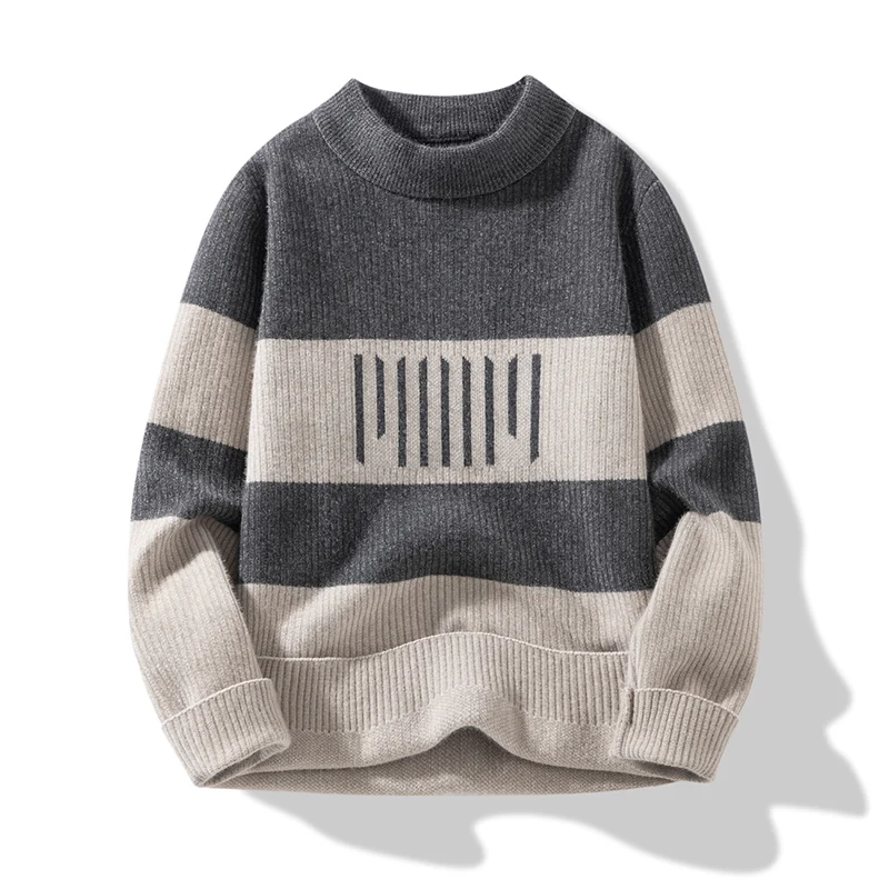 البلوفرات الشارع الشهير ملابس للرجال سترة للرجال الرجال قميص العرق متماسكة ربيع الخريف موضة عادية Hombre الدافئة الصلبة الذكور