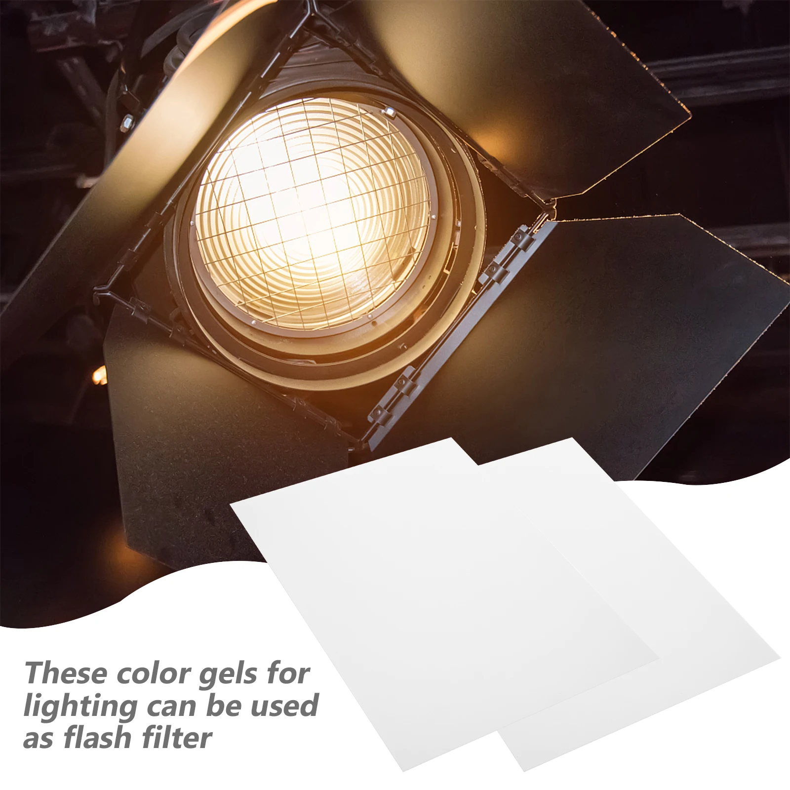 

10pcs PVC Board Light Gels Sheets Clear Sheeting Colored Overlays High Transmittance Lighting Filters Plastic Sheets DIY