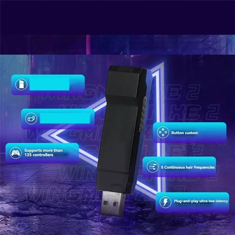 B31B USB Adapter Wingman XE2 Converter for Series X/One/PS5/for PS4/Switch Controllers to PC
