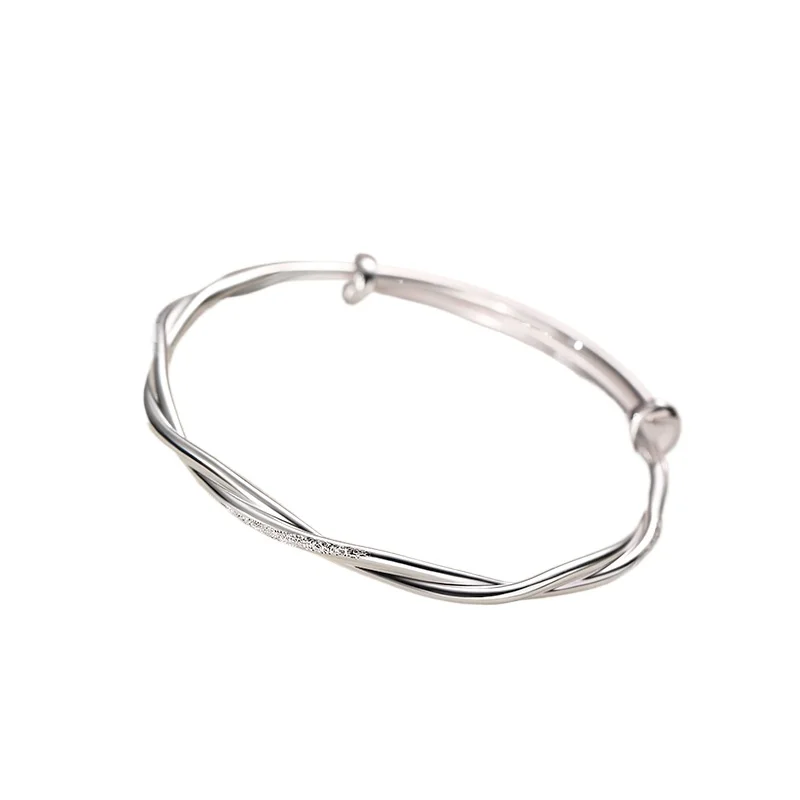 

999 Sterling Silver Mobius Bracelet Light Luxury Premium Bracelet Girlfriend Bracelet