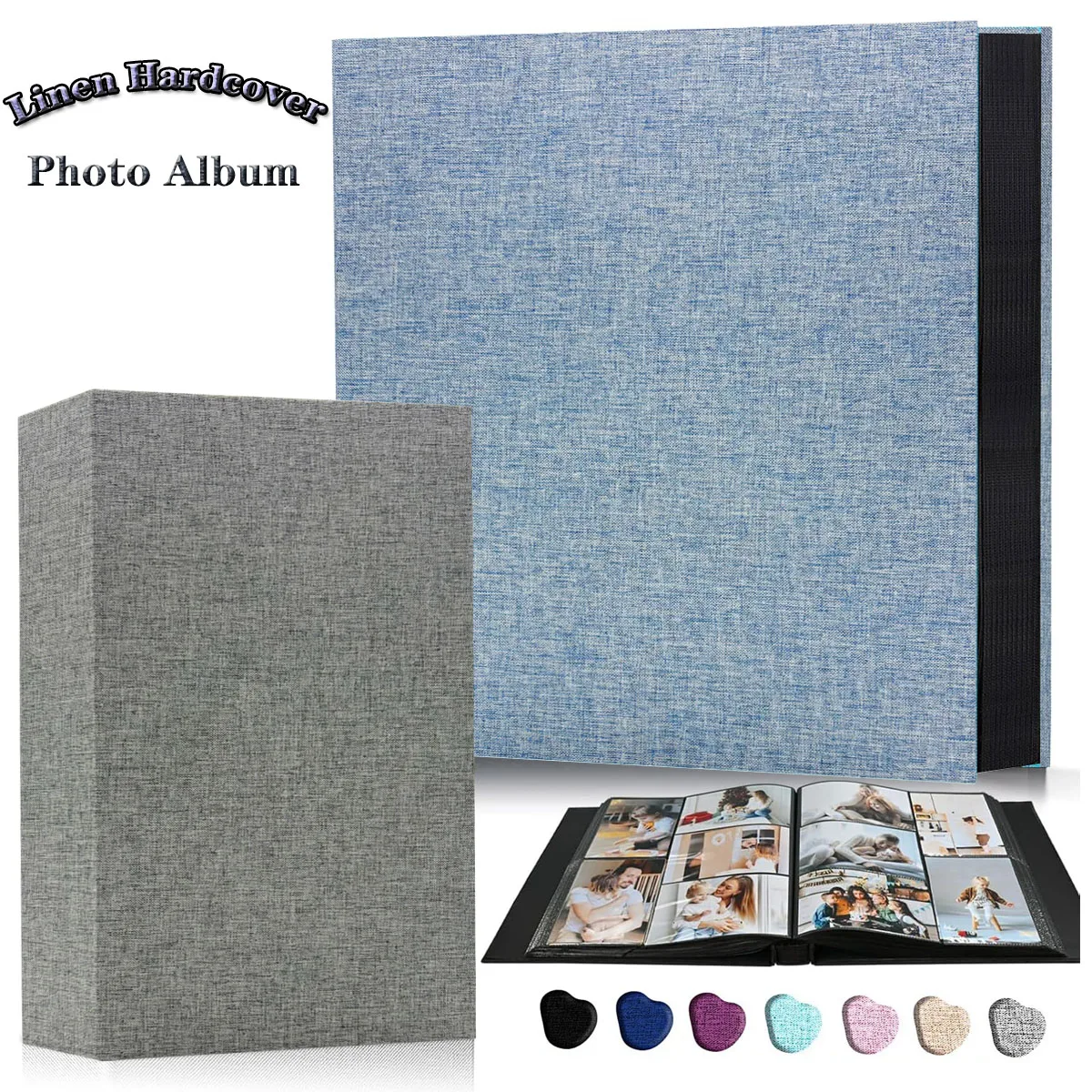 4x6 Fotoalbum 200/300/600 Taschen Leinen-Fotoalbum Geburtstag Weihnachten Hochzeit Jubiläum Schüler Geschenk zum Schulanfang