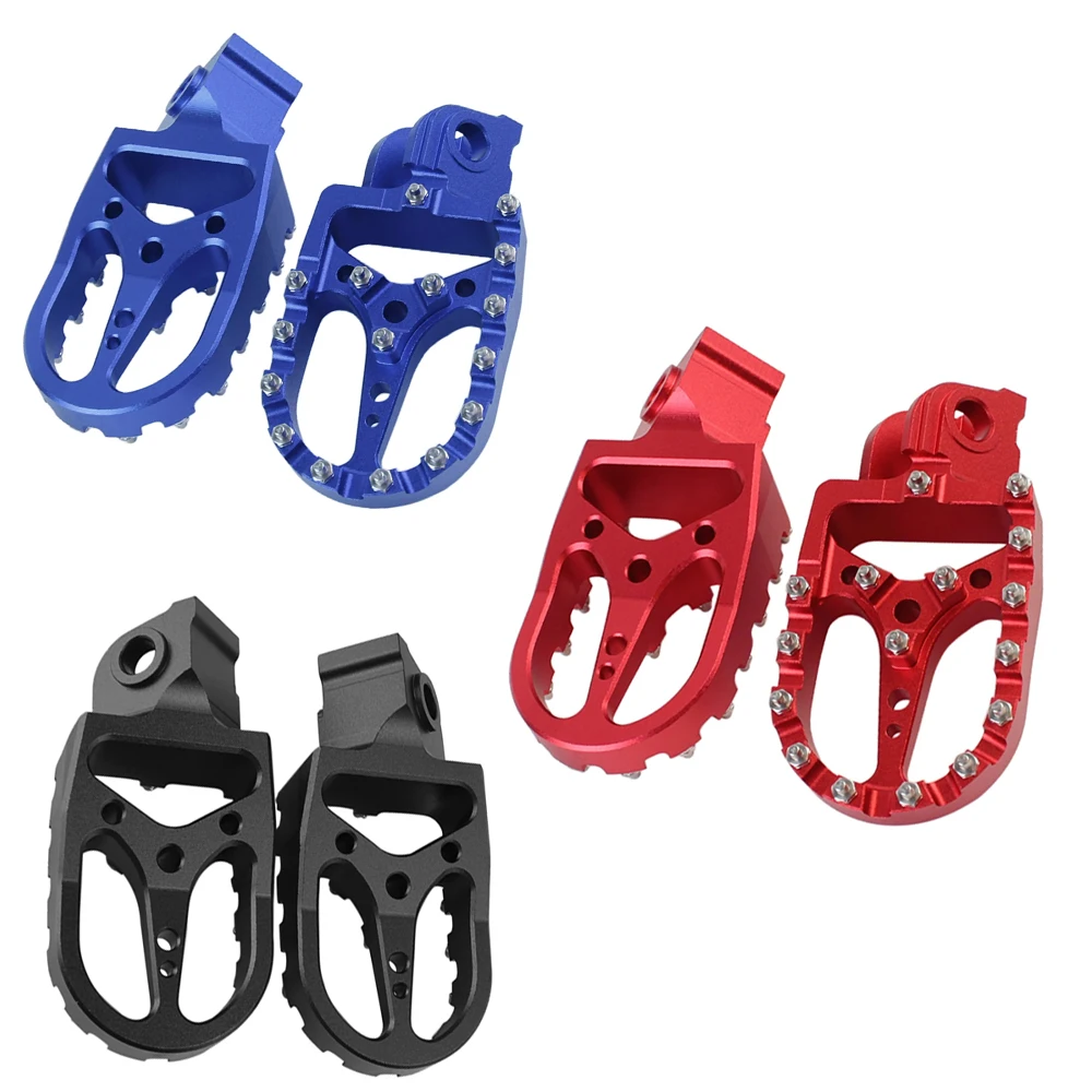 Motorrad Schwarz/Rot/Blau CNC Fußrasten Fußrasten ruht Pedale Für KTM 690 950 990 1050 1090 1190 1290 50 65 85 125 250 SX 50SX