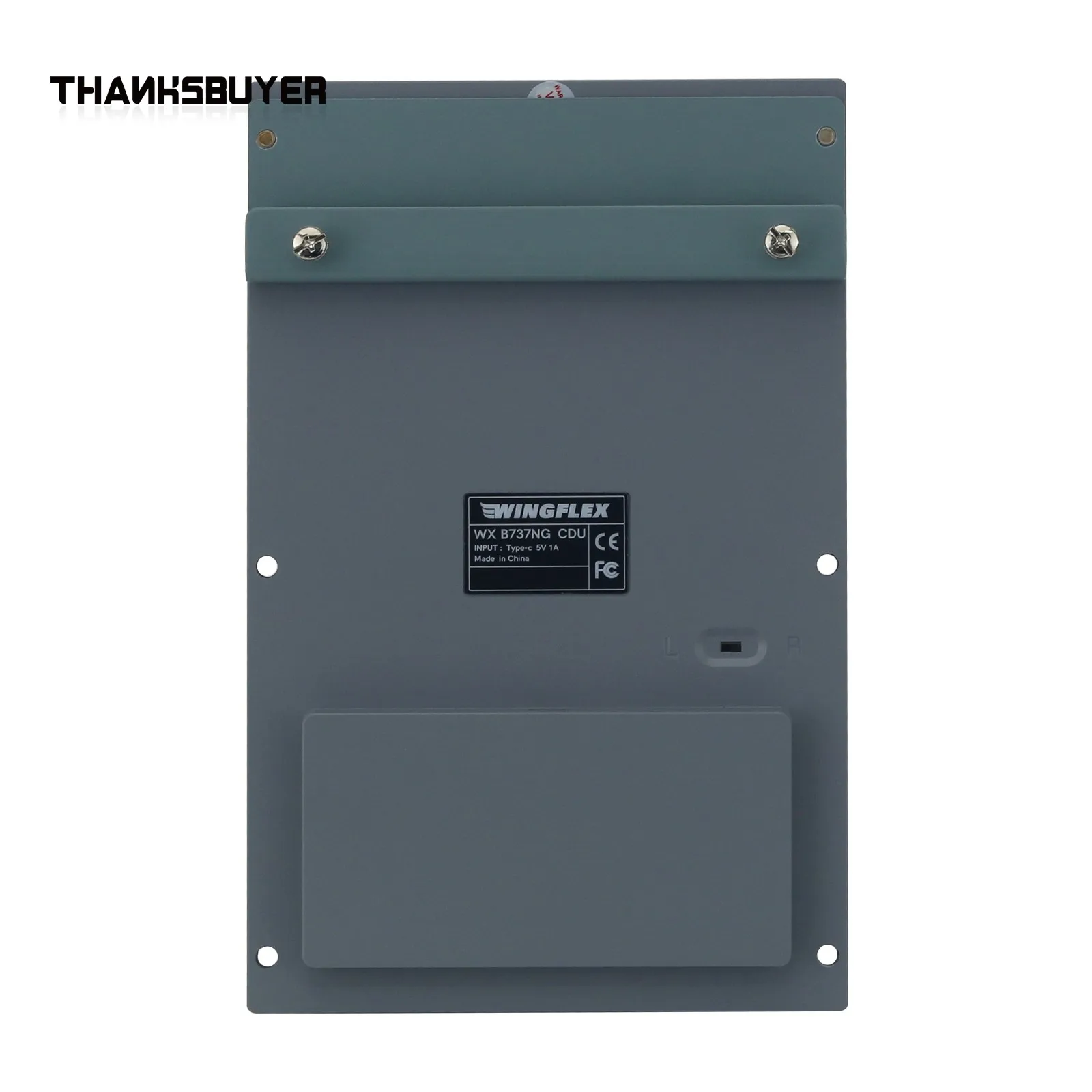 WINGFLEX per Boeing B737 Unità di visualizzazione di controllo CDU Pannello di simulazione di volo Controllo percorso per P3D Zibo X-Plane 11/12