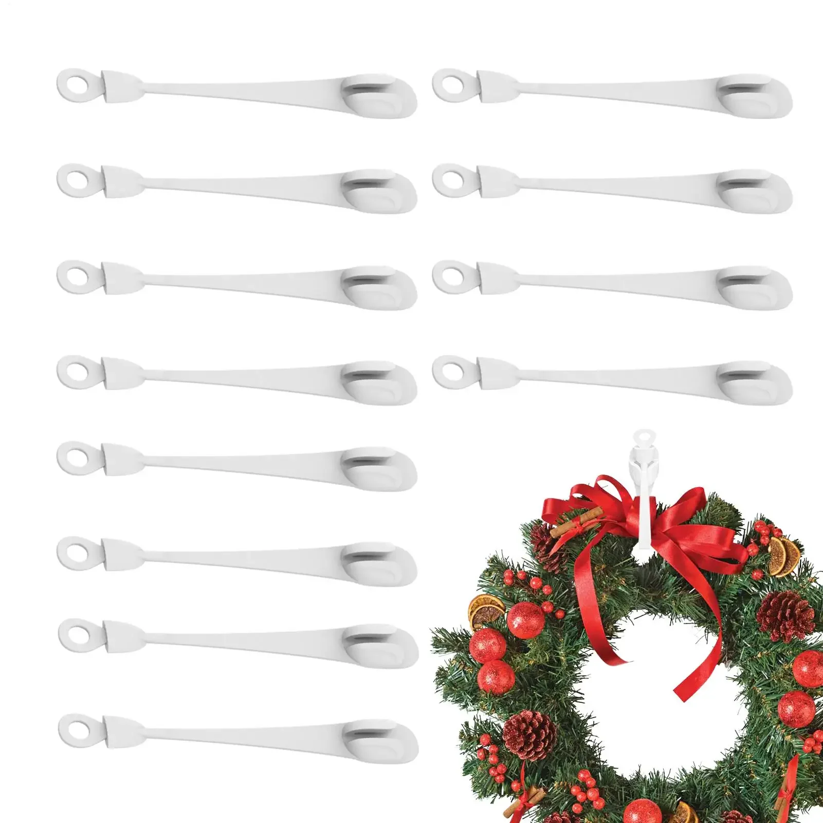 for Mantle for Fireplace Stair Outdoor Porch Railing Wreath Hanger Strong Load-Bearing Capacity Christmas Garland Hangers
