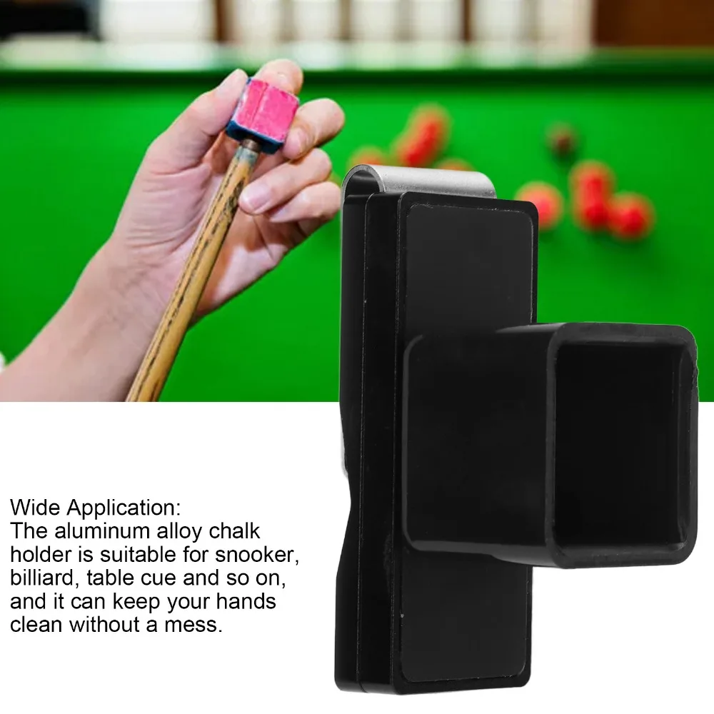 

Держатель для мела из алюминиевого сплава, магнитный магнитный держатель для мела из ТПУ, зажим для ремня, держатель для мела для кия, тренировочные сессии