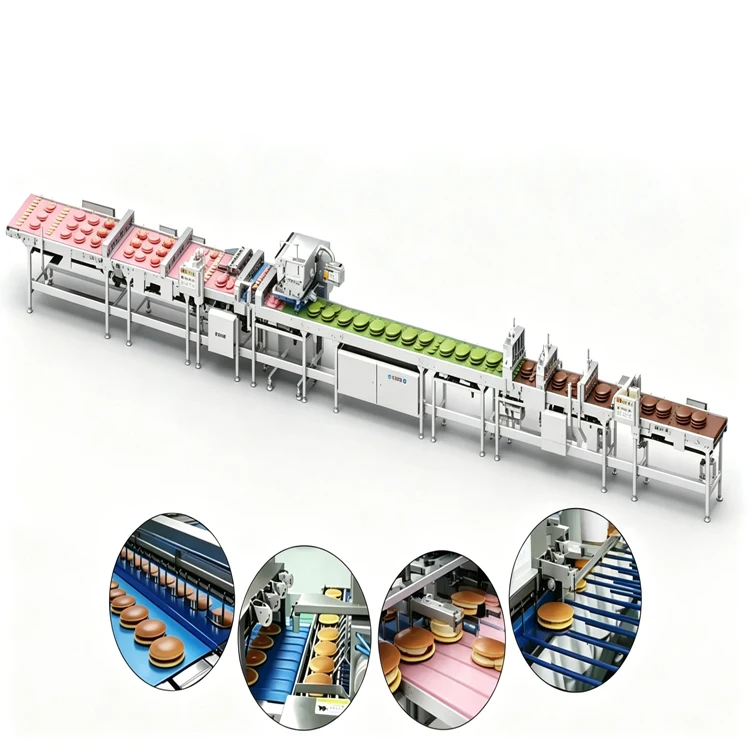 Dorayaki Production Line the Fully Automated Production of Dorayaki Is Compatible with All Sizes of Pancake Baking Ovens