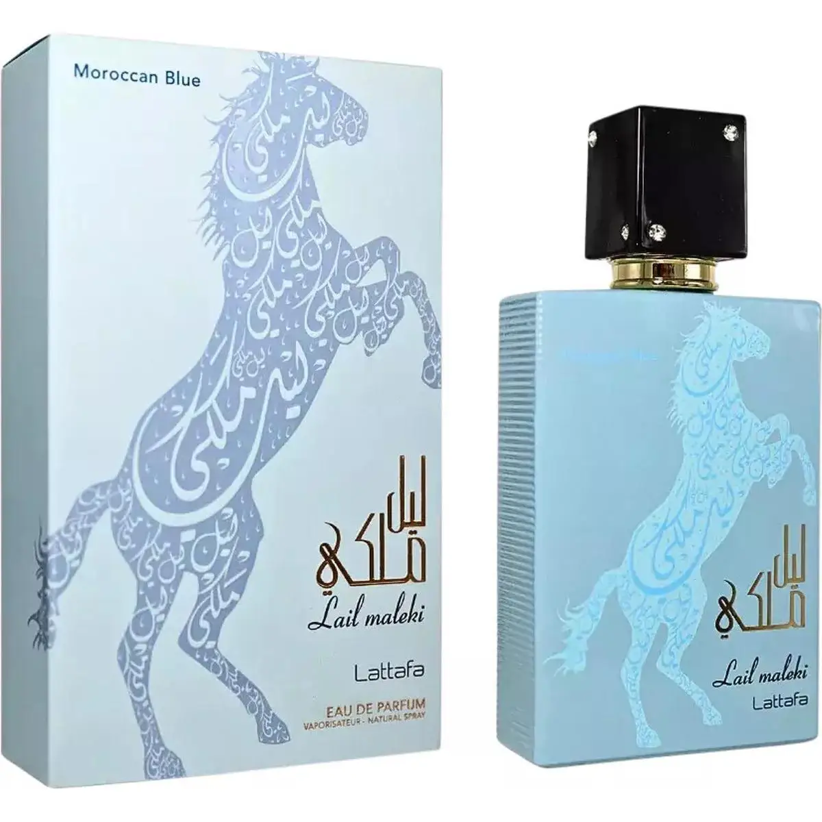 Lattafa Unisex Lail Maleki Moroccan Blue EDP Spray 100ml Fragrances