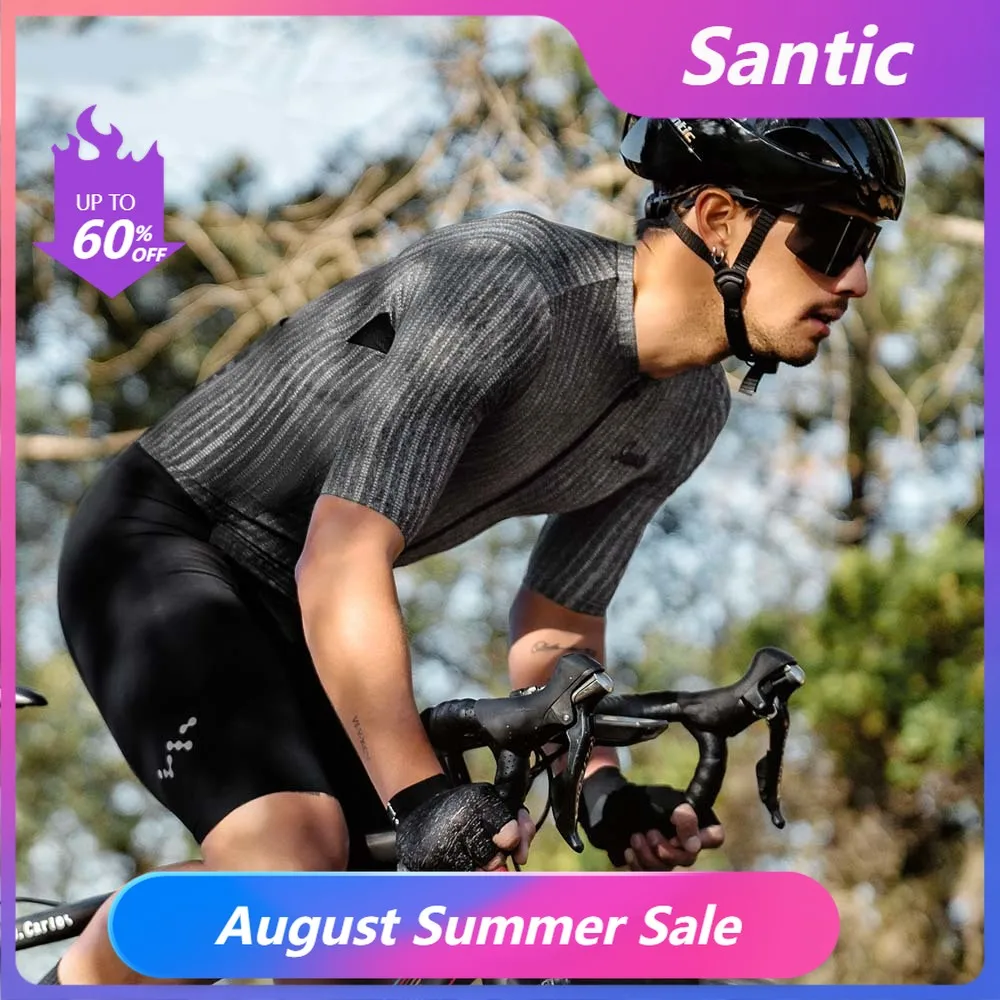 Santic Macaquinho Ciclismo Masculino Manga Curta