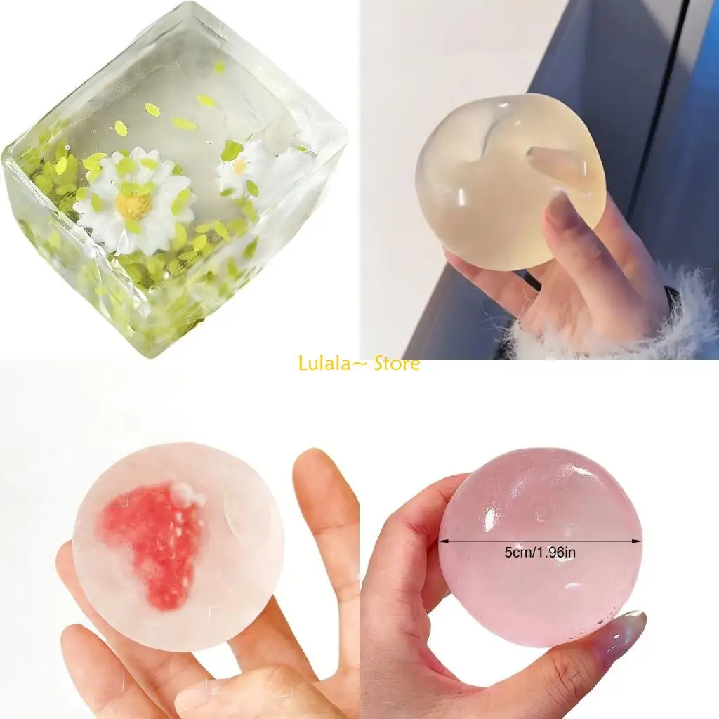 Y4QA Colorful Maltose Squeeze Ball Slow Recovery Sensory Toy For Stress Relief Gift
