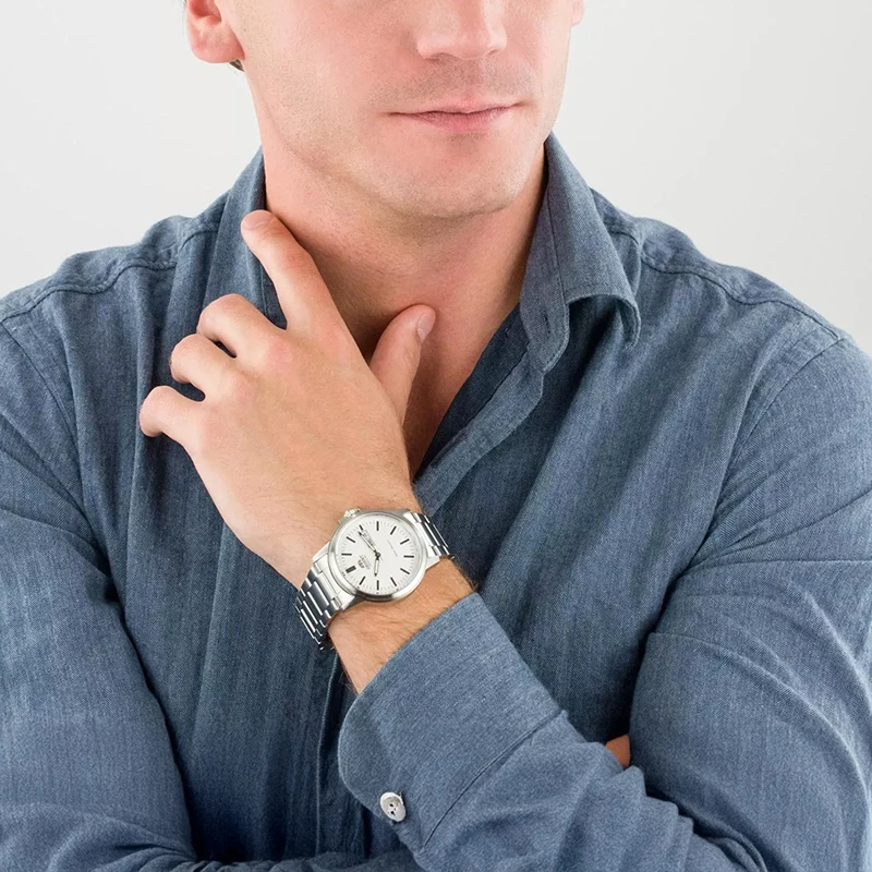 Orologio meccanico giapponese Orient Watch, orologio da lavoro luminoso originale importato dalla serie classica