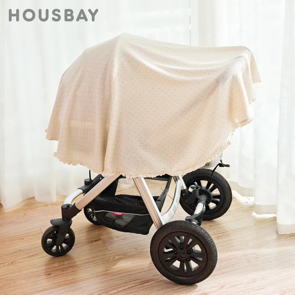 Baby Stroller Sunscreen Towel Stroller Sccessories Cotton Sun Shield Summer Baby Travel Supplies