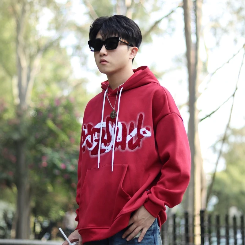Large Size 300 Pounds Snake Year Limited Edition Hoodie Men's Spring Autumn Stylish Jacket Couple's Top Casual Loose Fit