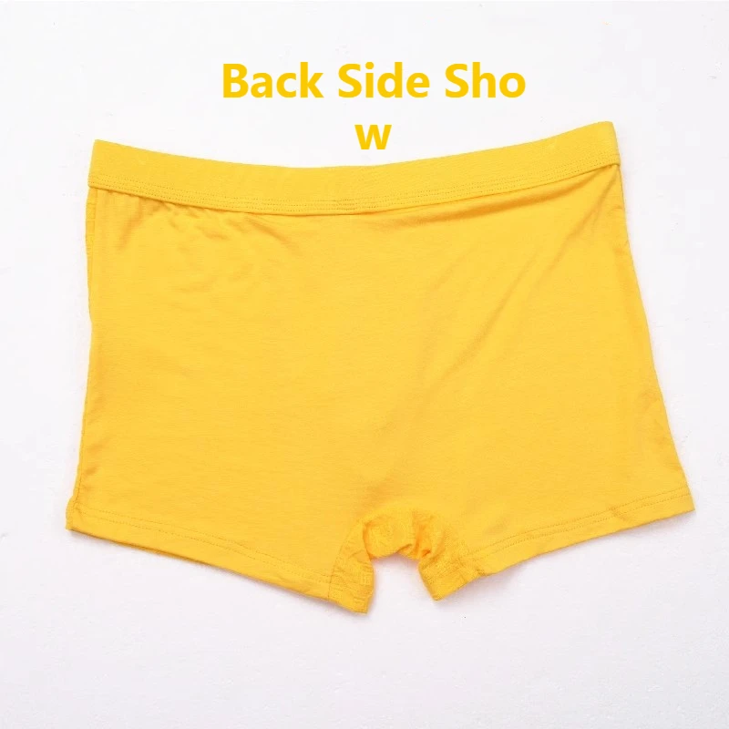 Lycra Cotton Men\'s Mid Rise Boxer Shorts 3XL-7XL Plus Size Panties Yellow Lucky Chinese Letter Underwear Red Color Underpants