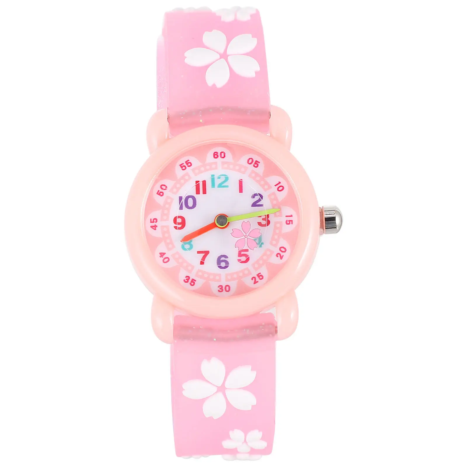 1Pcs Waterproof Cartoon Children Watch Kids Watch for Learning to Read Time Fun Educational Design Fits Coats Sweaters Skirts