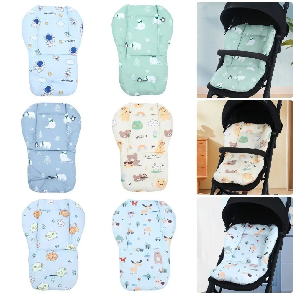 

1Pcs Pram Buggy Stroller Cushion Stroller Accessories Cartoon Pattern Baby Stroller Seat Pad Universal for All Seasons