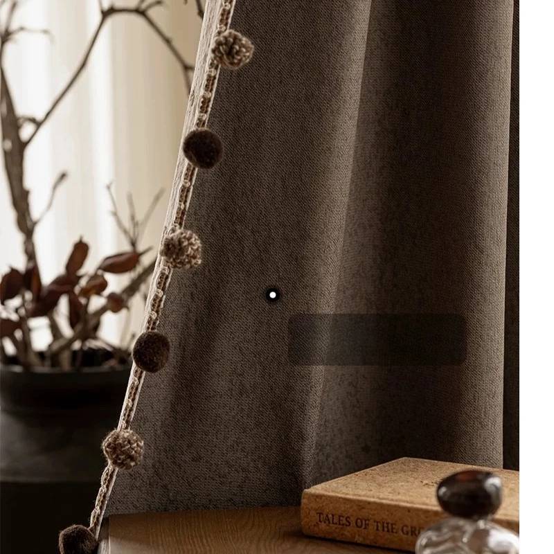 

French Vintage Floral Thick Chenille Curtains for Living Dining Room Bedroom Blackout Luxury Window Decor Elegant White Tulle