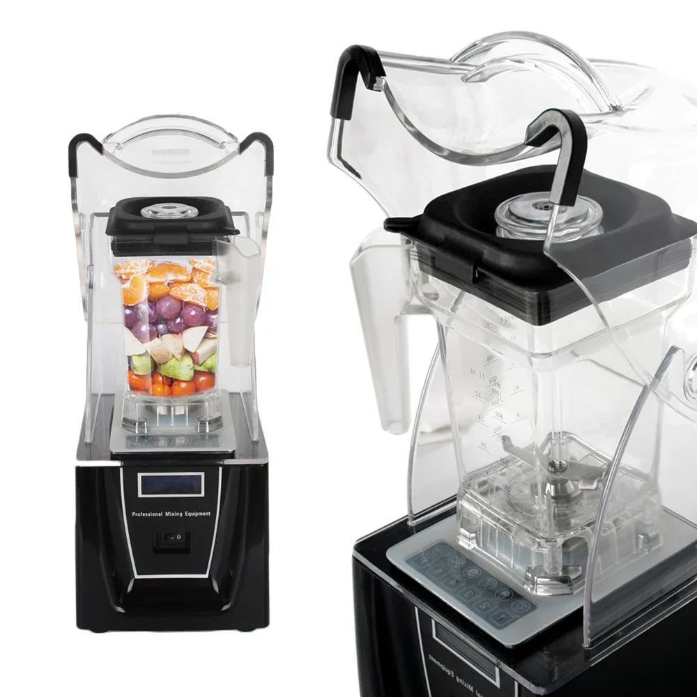 HomeWise خلاط تجاري صانع عصائر 1500 مل خلاطات طعام مع 5 وظائف عصارة أسود/أبيض 110 فولت/220 فولت/240 فولت
