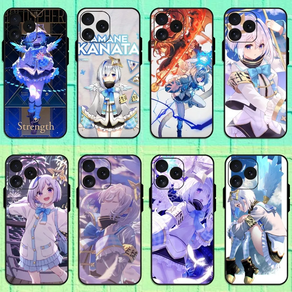 Amane Kanata Hololive Phone Case For iPhone 8 11 12 13 Pro 14 15 Mini X XR XS max Plus Shell