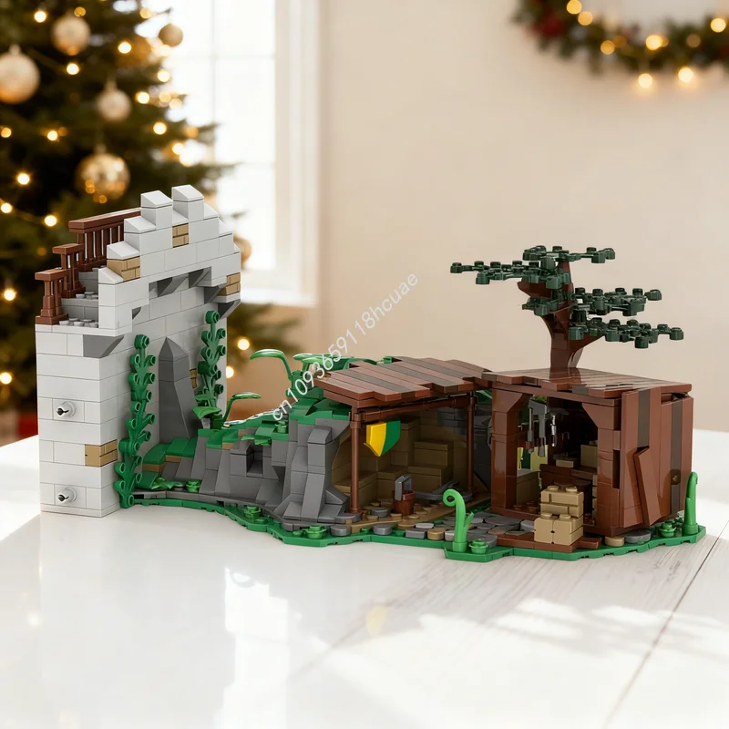 721pcs MOC Modular Streetscape Castle Stone Cutter Model Building Toy Christmas Gifts Blocks Architecture DIY Idea Brick