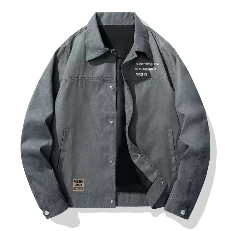 

Spring and Autumn New Trendy American Retro Deer Skin Velvet Jacket for Men's Casual Loose Sports High Quality Large Size Jacket