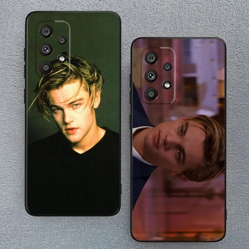 L-Leonardo D-Dicaprio Phone Case For Samsung Galaxy A13,A21s,A22,A31,A32,A52,A53,A71,A80,A91 Soft Black Phone Cover