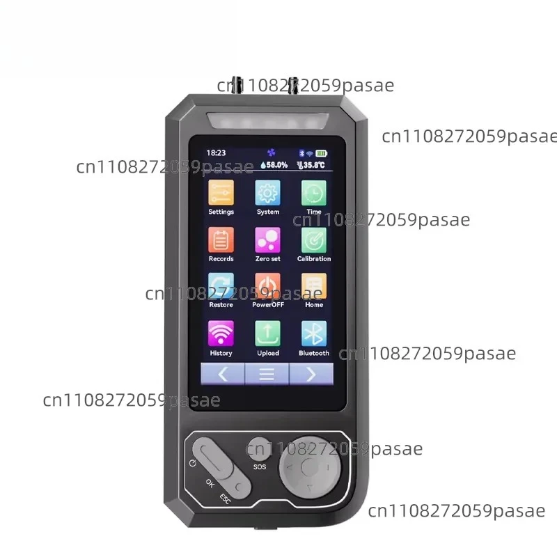 OT139 industrial pump suction gas detector, capable of detecting 1-8 gases, with color touchscreen and fast response