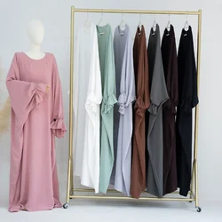 Zoete vlinder Abaya voor dames, elastische manchetten losse moslimjurk, casual hijab-gewaad, bescheiden islamitische kleding, Ramadan-kaftan