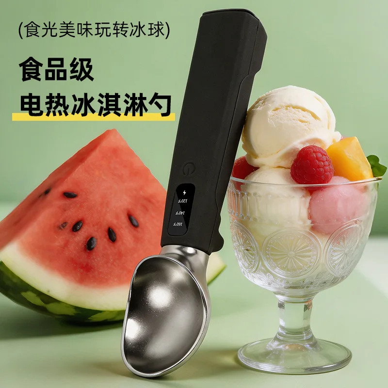 Popular electric heating ice cream spoon ice cream ball heating spoon manufacturing temperature control heating spoon