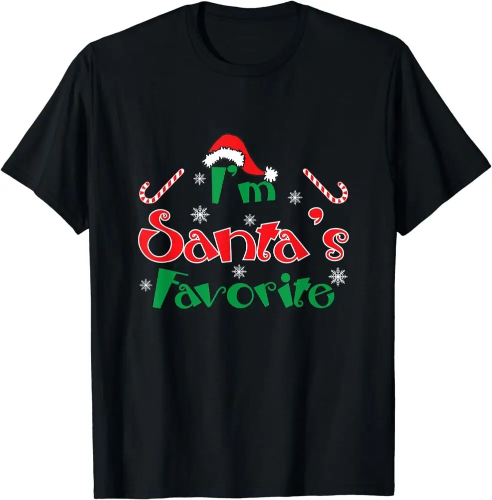 NEW LIMITED I'm Santa's Favorite Funny Christmas Gift Idea Tee T-Shirt S-3XL