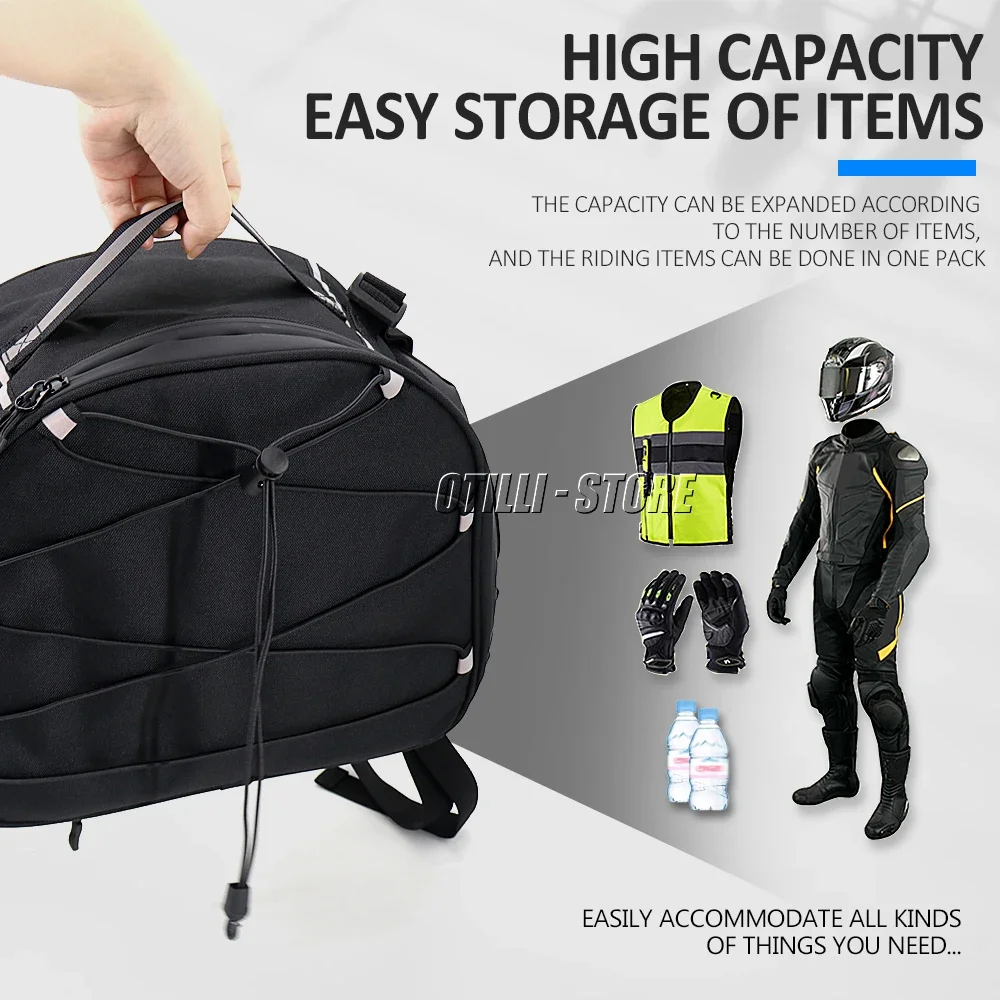 Bolsa trasera de motocicleta resistente al agua, mochila multifuncional y duradera para asiento trasero de motocicleta, para BMW R1300GS, r1300gs, R