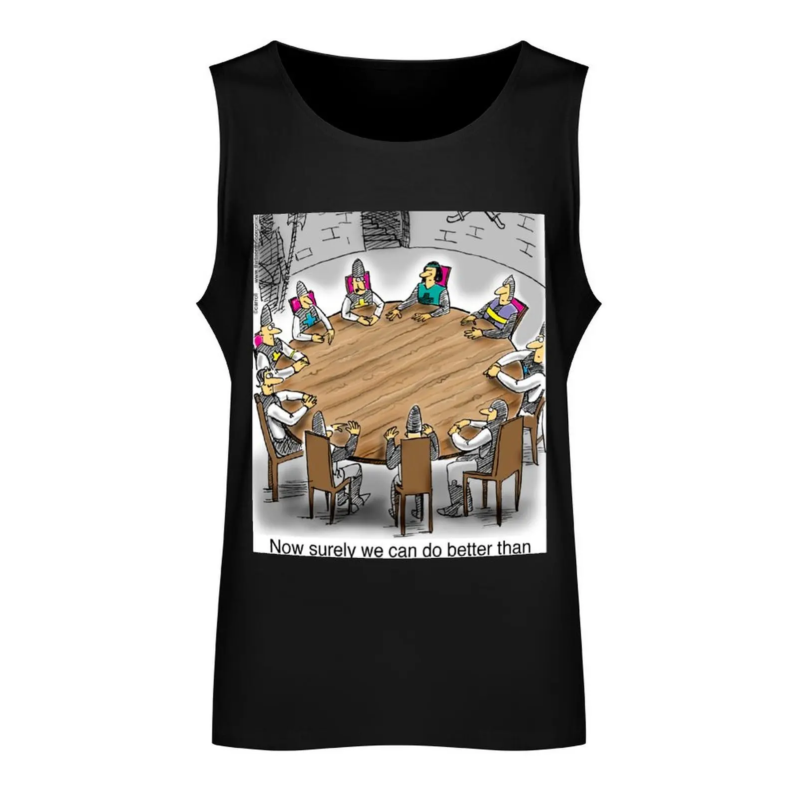 King Arthur and the Knights of the Round Table Tank Top sleeveless t-shirts for men Men gym sportswear