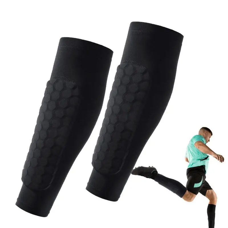 

Soccer Shin Guards Shin Protector Guard Socks Honeycomb Pads Breathable Shin Splint Support Shin Guard Socks Calf Protective