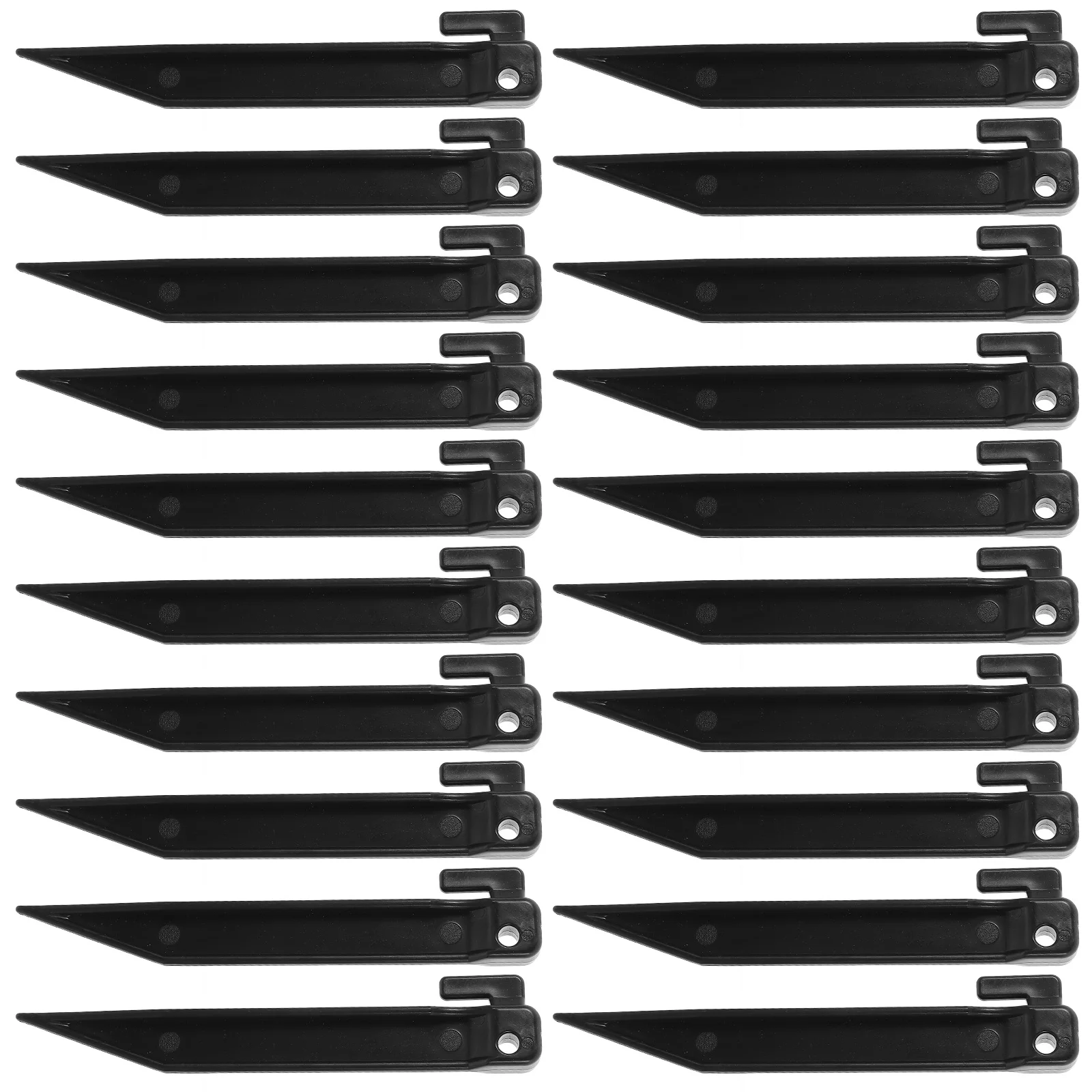 

50Pcs Heavy Duty Lawnmower Tarp Ground Anchor Easy Use Plastic Tent Pegs Windproof Stakes For Garden And Commercial Areas