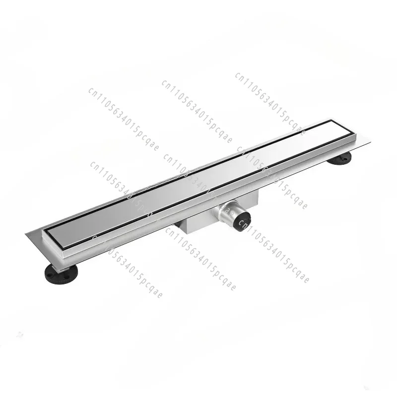 304 Stainless Steel Floor Drain, Modern Bathroom Shower Channel Drain Invisible Recessed Linear Design