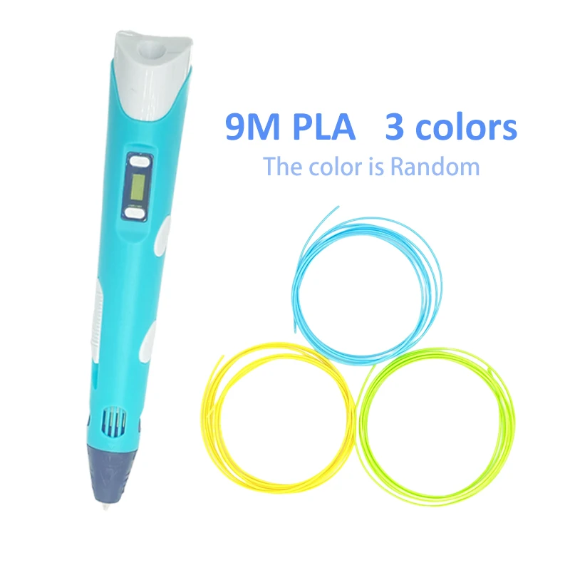 DIY 3D Pen Drawing Three-dimensional Drawing Printing Pen Children's Art Pen Educational Toys 20 Color PLA Filament Pen Craft