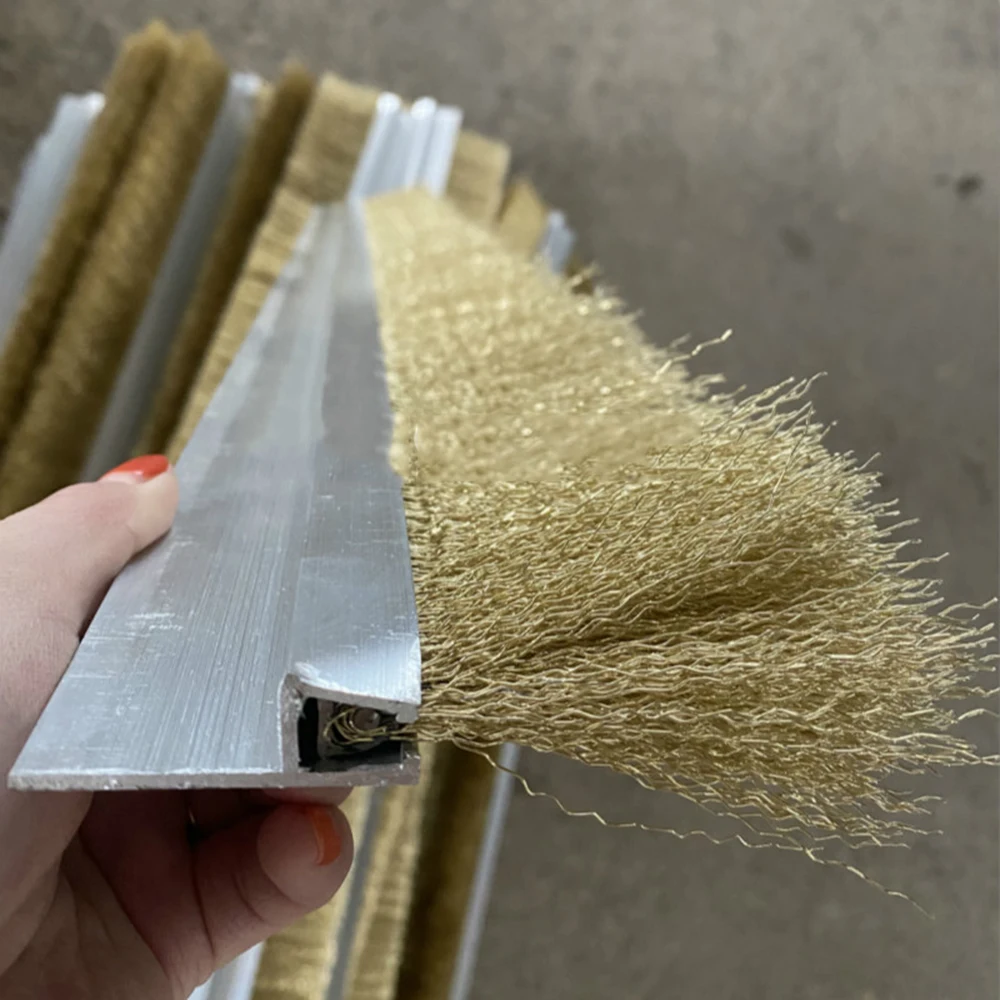 

Pure Copper Strip Industrial Brush Strip Brush Pure Copper Wire Brush 2PCS 500mm Industrial Broom Brush Rust Remova Brush