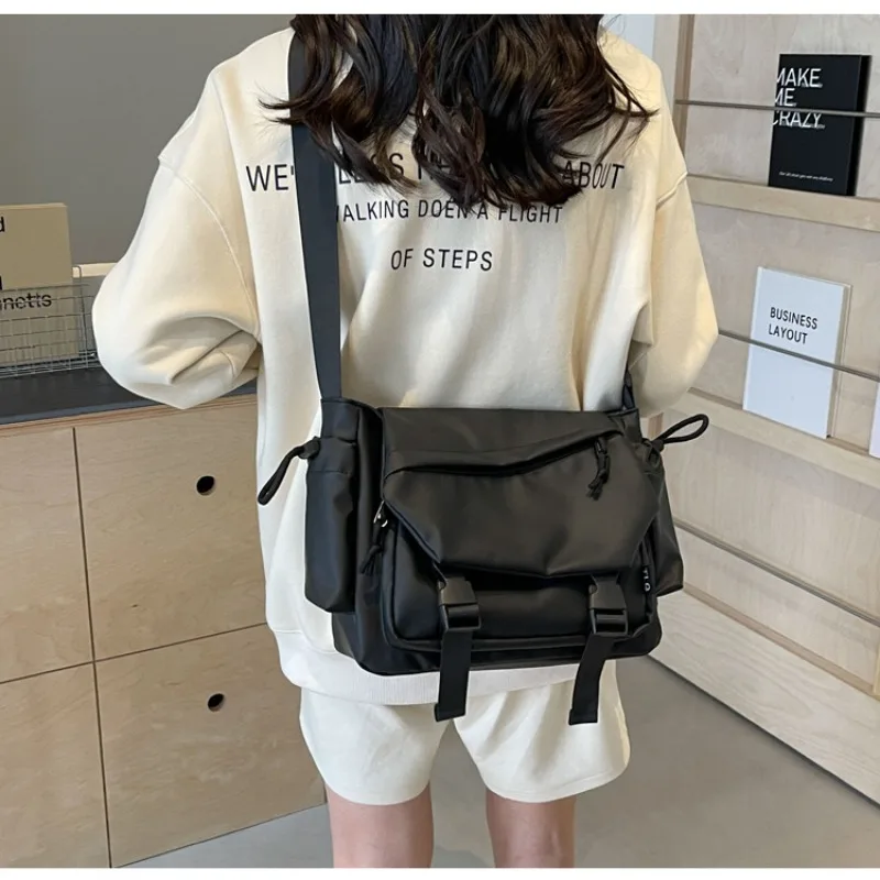 جديد سعة كبيرة بلون حقيبة كروسبودي مقاوم للماء أكسفورد القماش حقيبة كتف متعددة الوظائف حقيبة سفر لمسافات قصيرة #4