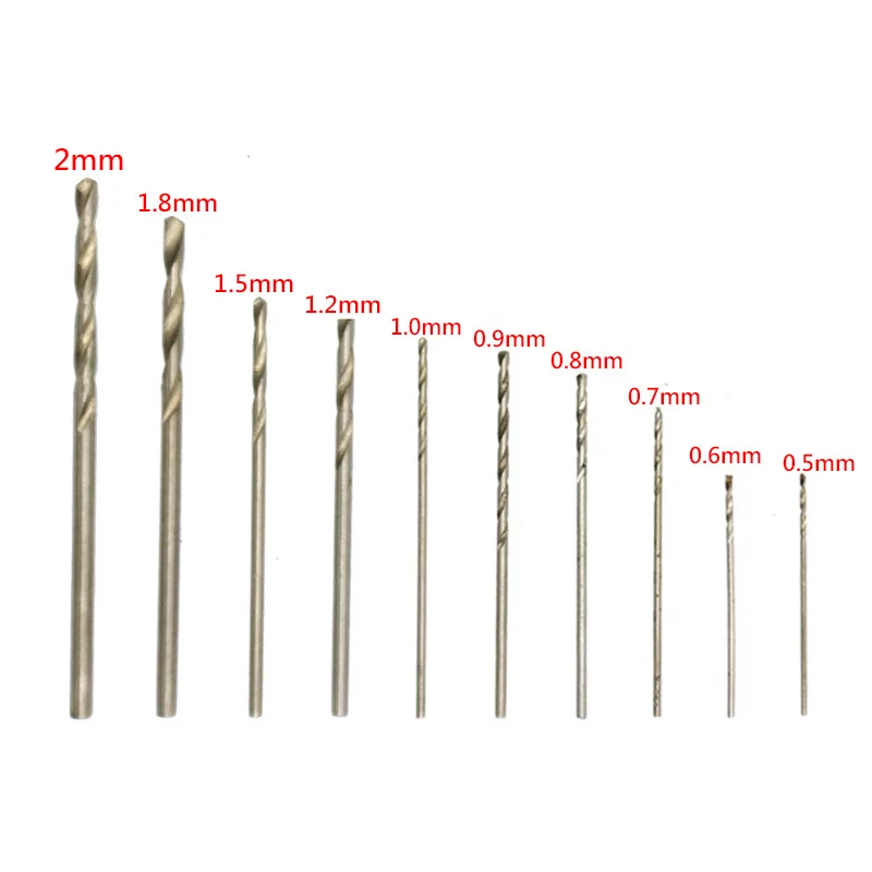 Hand Drill Manual with 10pcs Micro Drill Bits Set Professional Rotary Craft Mini Drills for Drilling Wood Olive Walnut Plastic H