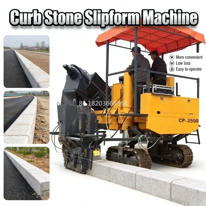 Customized Concrete Curb Extruder With Real-Time Adjustment For Complex Alignments