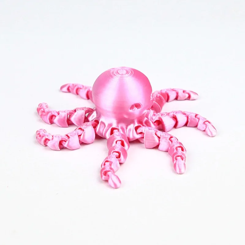 ثلاثية الأبعاد مطبوعة المغناطيسي الأخطبوط زخرفة محاكاة الأخطبوط تمثال نموذج المفاصل المنقولة المنقولة للمنزل مكتب ديكور لعبة أطفال #5