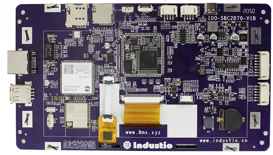 

Плата разработки 7-дюймового цветного экрана SSD201/SSD202/двухъядерный высокопроизводительный промышленный контроль Linux