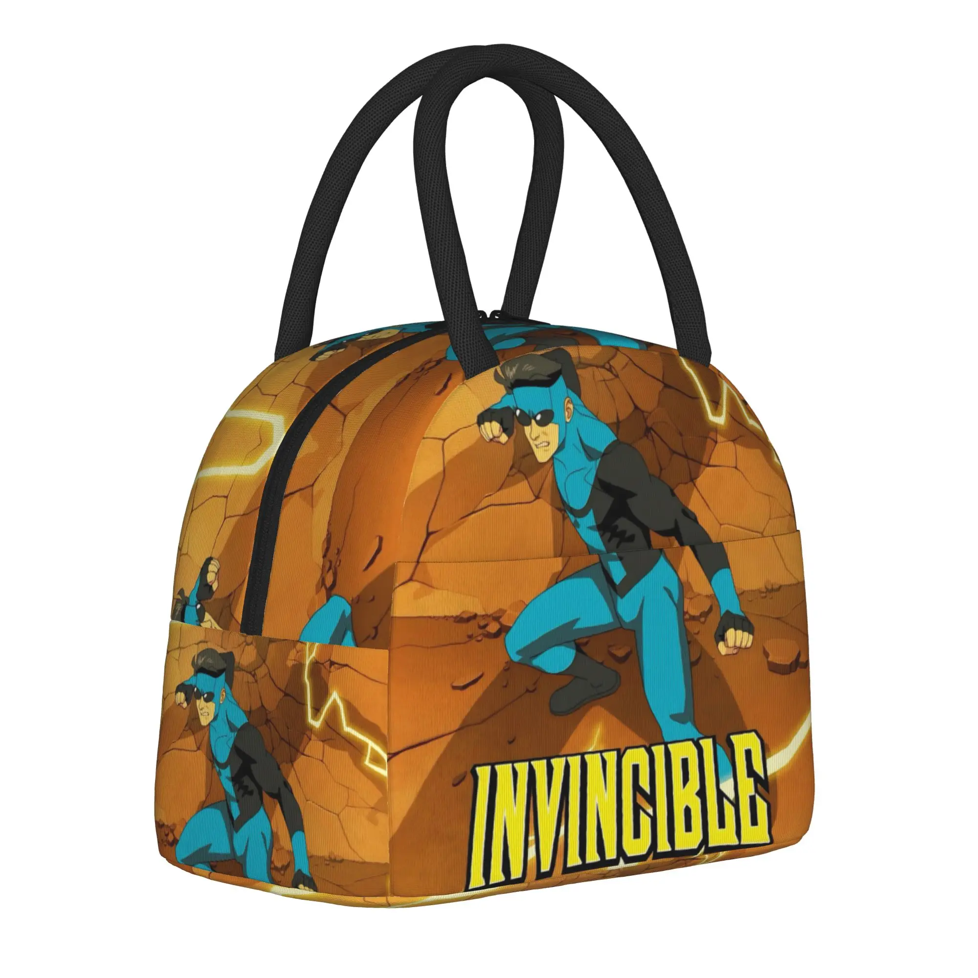 Invincibles Comic Thermal Insulated Lunch Bag for Office  Portable Food Container Bags Men Women Thermal Cooler Lunch Boxes