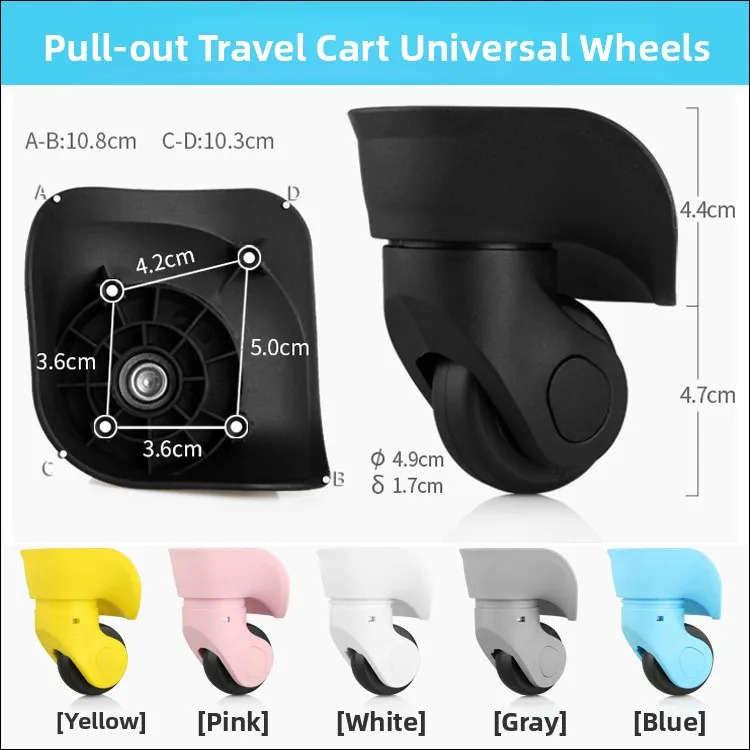 Large Smooth Wheel Luggage Roller Bag Easy Rollers J002 Big Wheels 002 Durable Carry-On Suitcase for Travel And Business