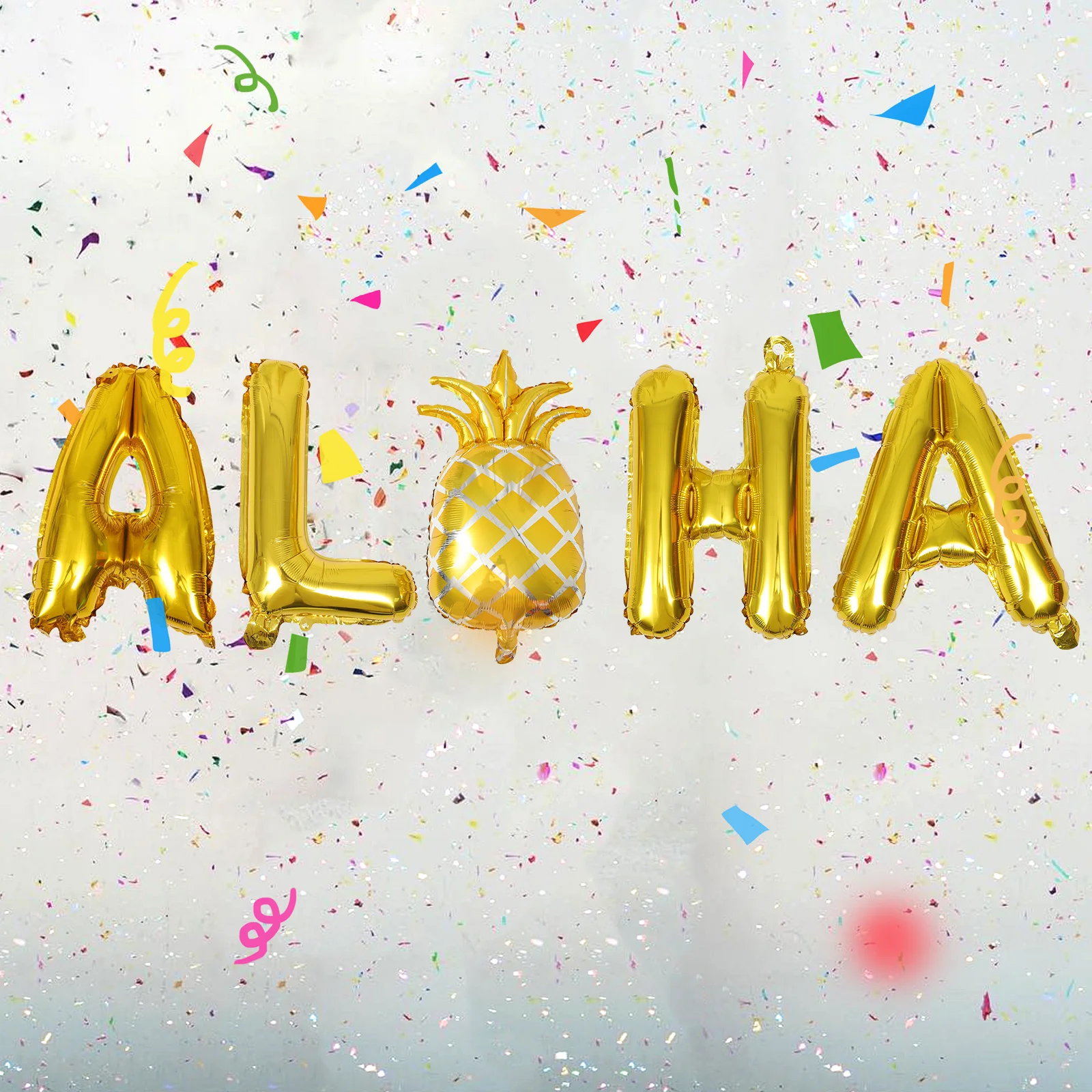 

2 set Alphabet 16 Hawaii Tropical Party Pendant Tropical Party Supplies ALOHA Banner Pineapple Summer