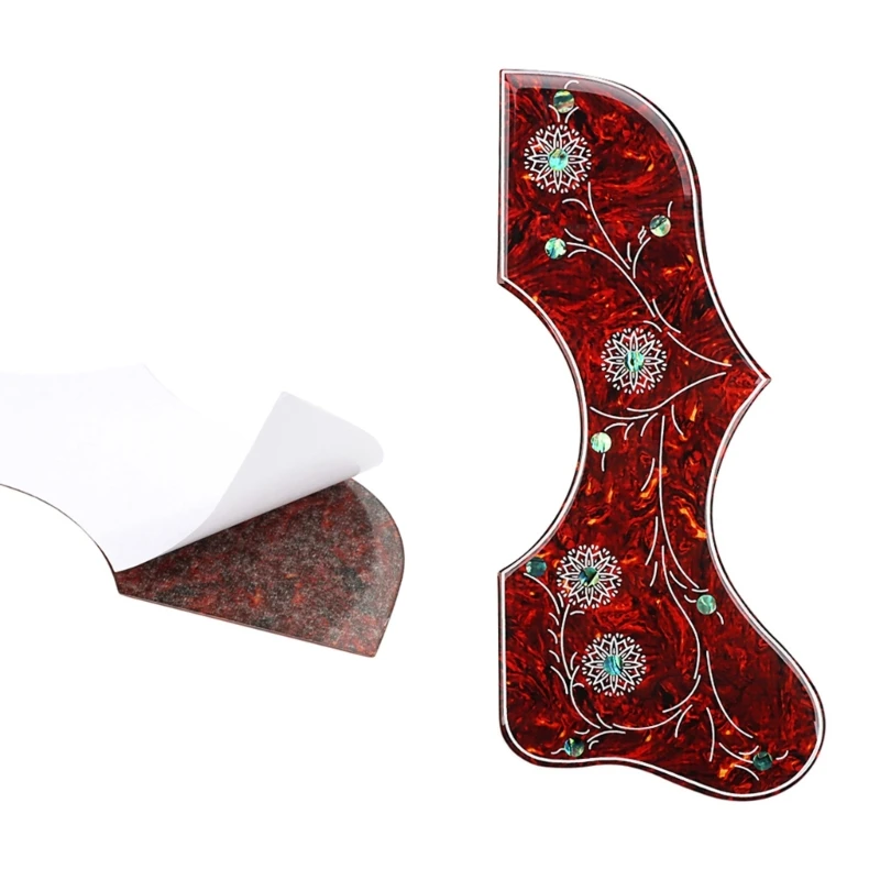 Guitar Pickguard Scratch Plate Self-Adhesive Pickguard Sticker Guard Plate Replacements for Cool Acoustic Guitar Parts