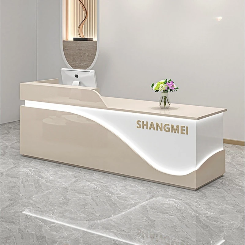 Beauty Institute Reception Desk Study Infodesk Hairdressing Reception Desk Clinical Service Comptoir Caisse Corner Furniture