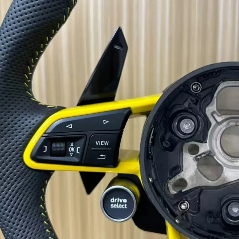 Color Customized With Start and Stop Buttons Steering Wheel for  B9 A3 A4 A5 S4 RS5 S3 S4 S5 A6 A7 A8