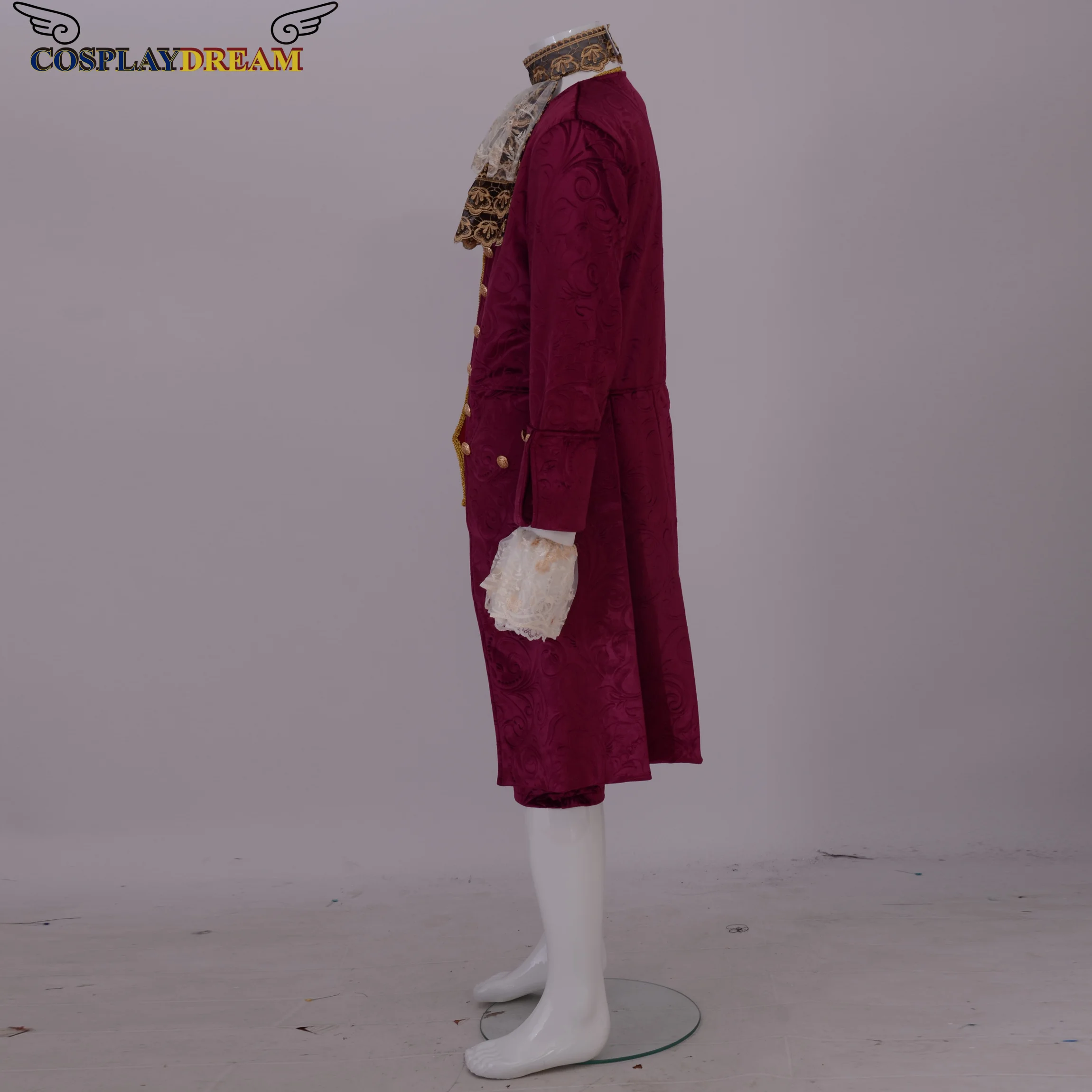 Costume de Cosplay Musical Mozart L Opera pour Homme, Rock Rosenberg, Tenue Rouge des Années 1770, d'expériences Victoriens, Tenues Rouges sur Mesure